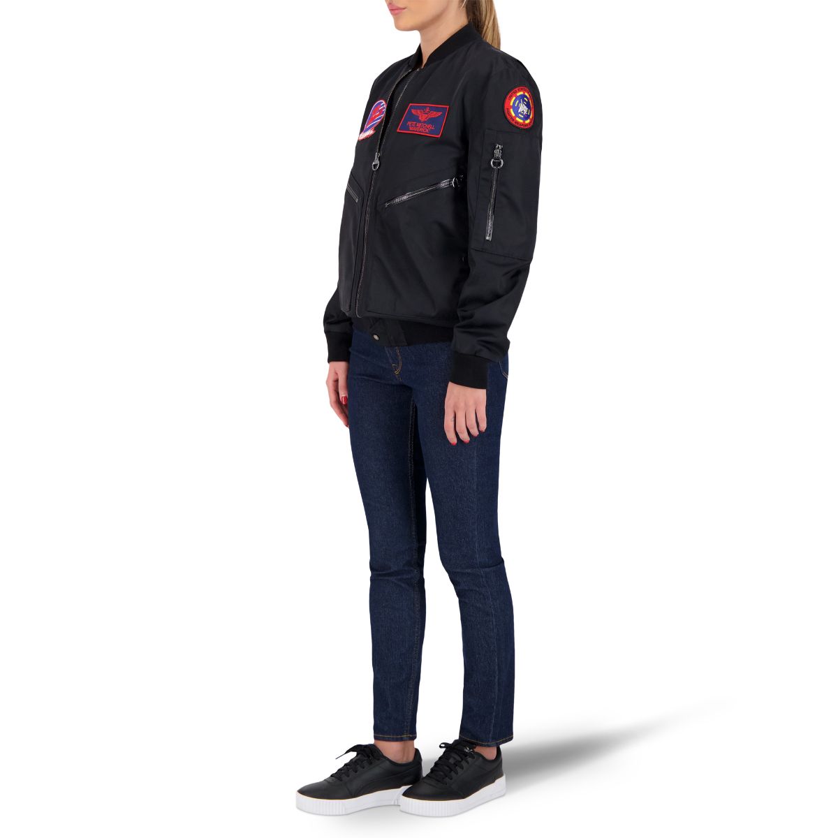 TOP GUN Stealth Bomber Jacket - Black, Unisex