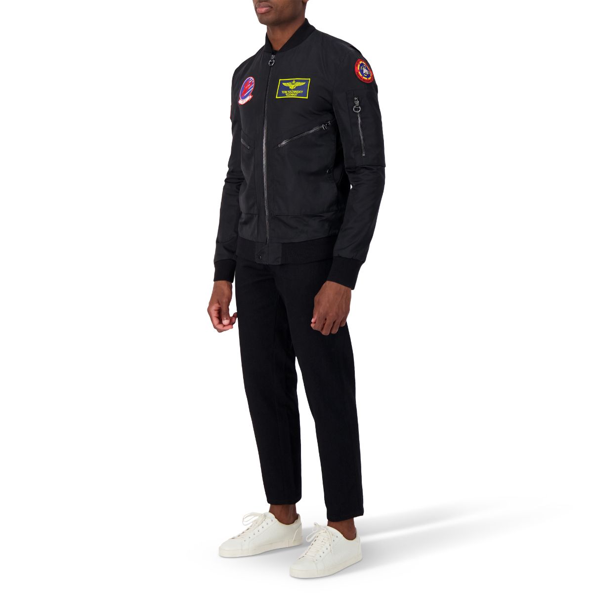 TOP GUN Stealth Bomber Jacket - Black, Unisex