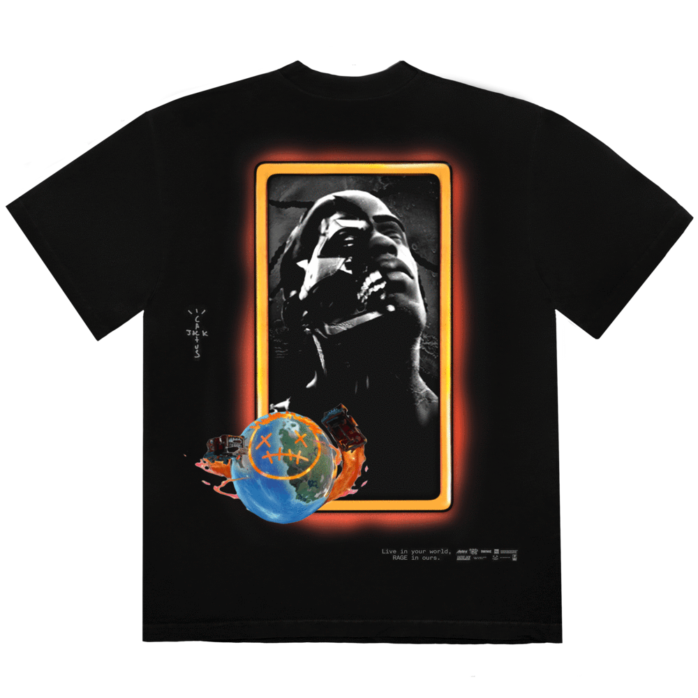 Travis Scott T-shirt Black Astro Portrait