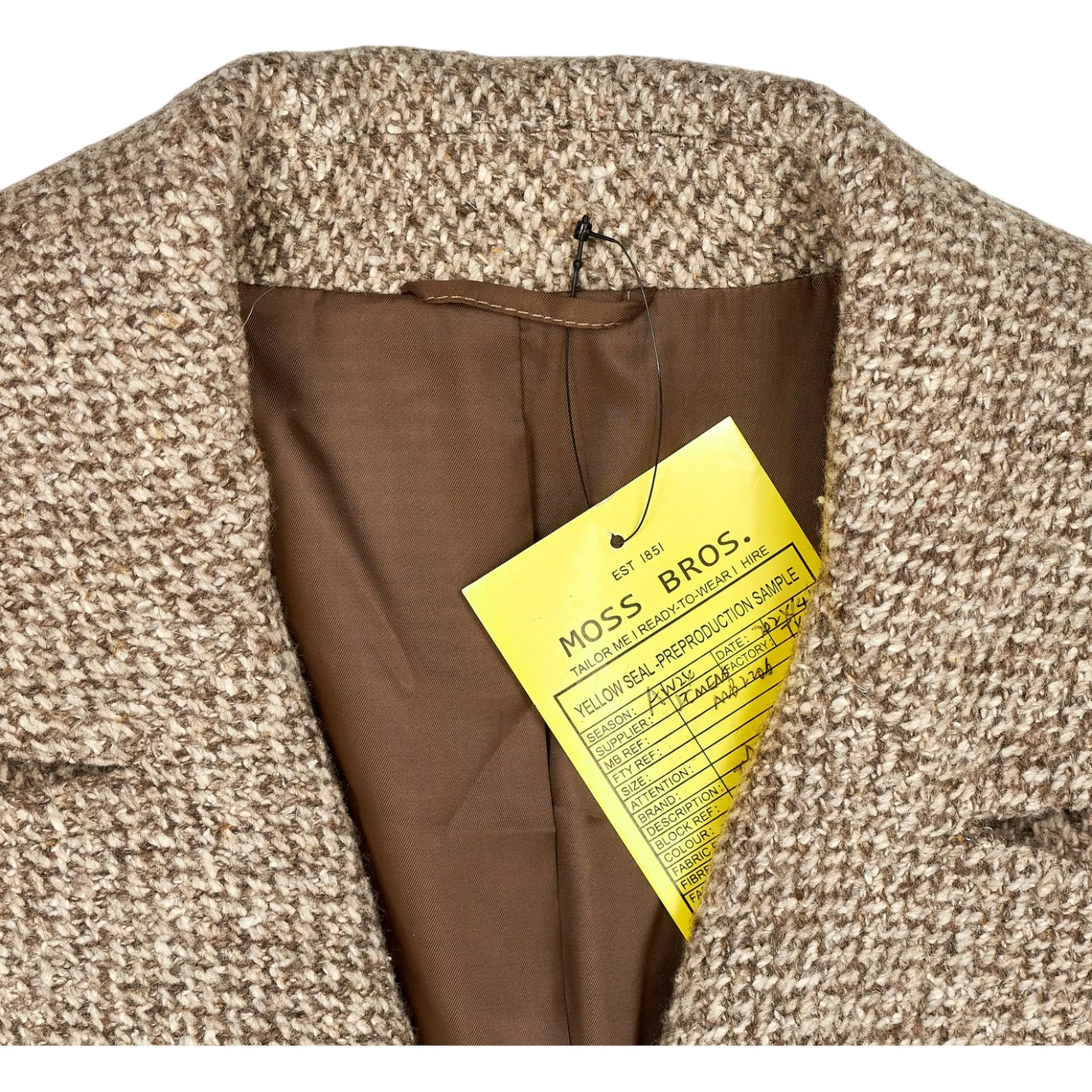 Tweed Pea Coat from Moss Bros