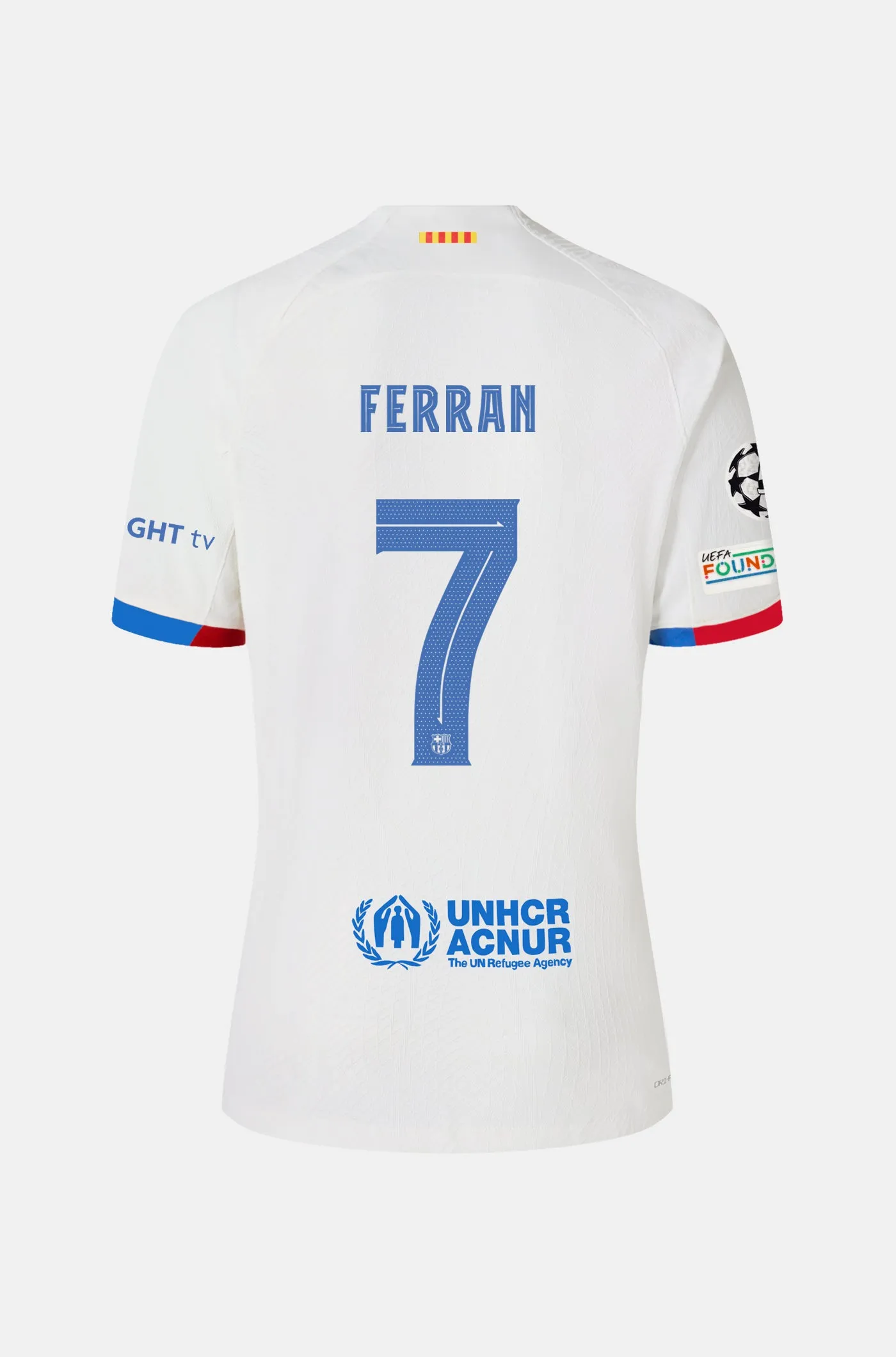 Junior UCL FC Barcelona Away Shirt 23/24 - FERRAN