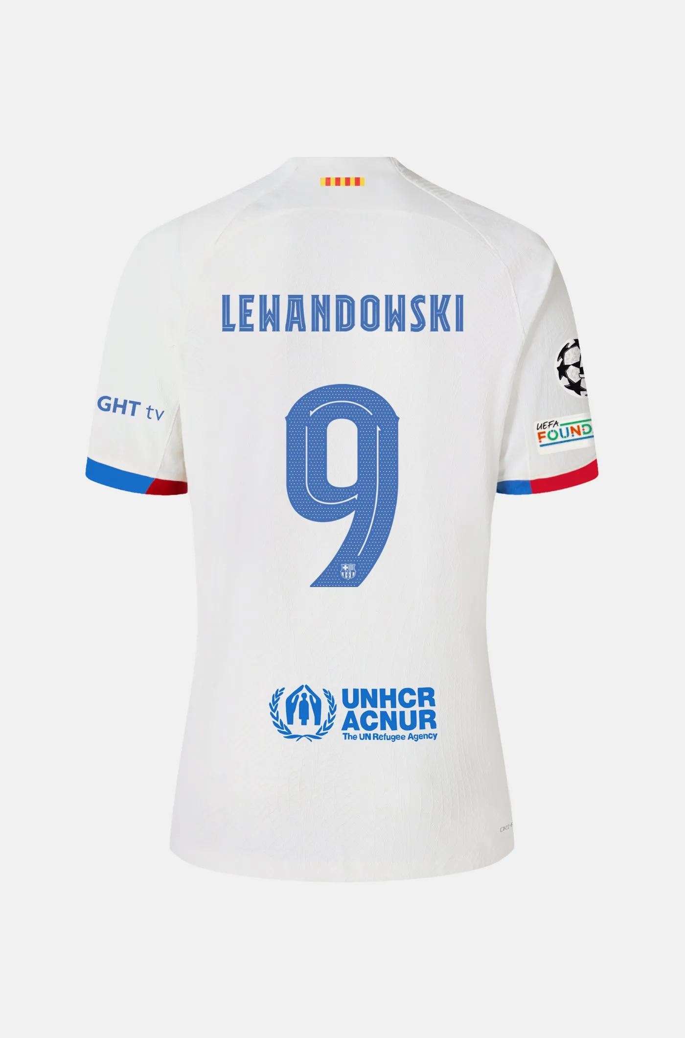 Junior UCL FC Barcelona Away Shirt 23/24 - LEWANDOWSKI