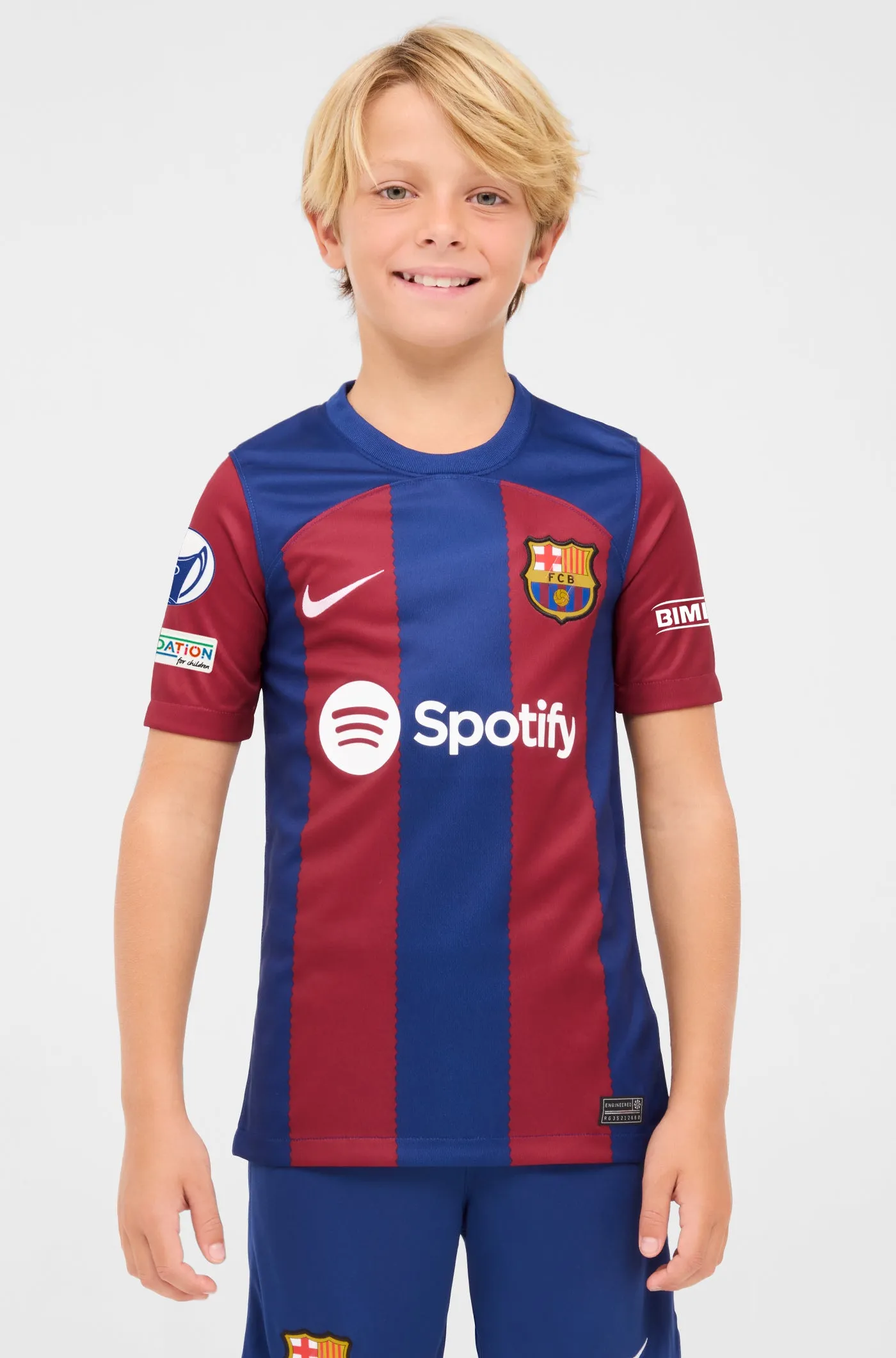 Junior FC Barcelona Home Shirt 23/24 - UWCL