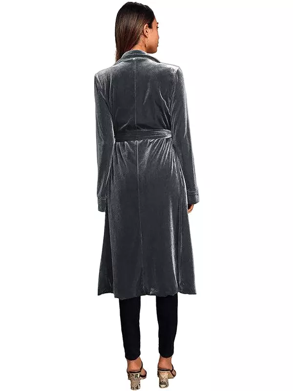 Velvet Blazer Coat for Women