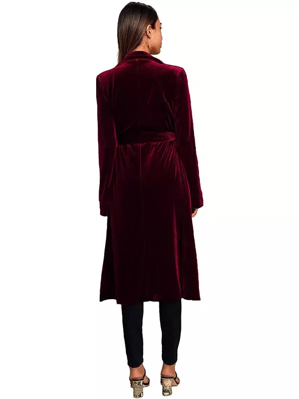 Velvet Blazer Coat for Women