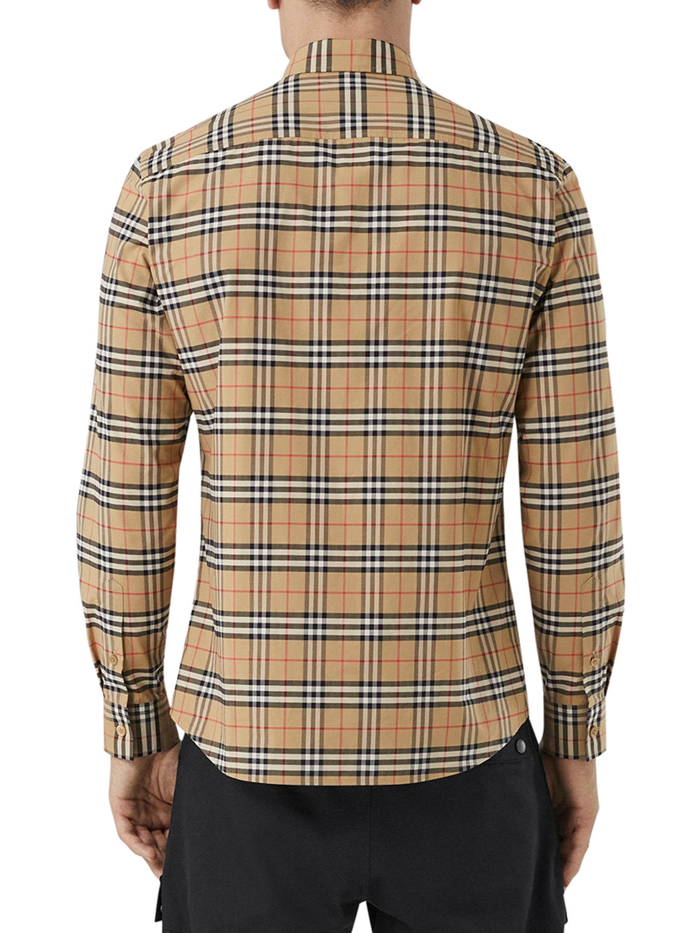 vintage check pattern shirt