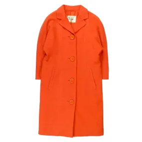 Vintage Peter Jones 1960s Coral Wool Coat