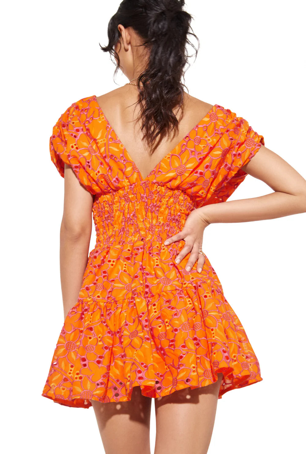 Waimari Frida Mini Dress Orange - Shop Now