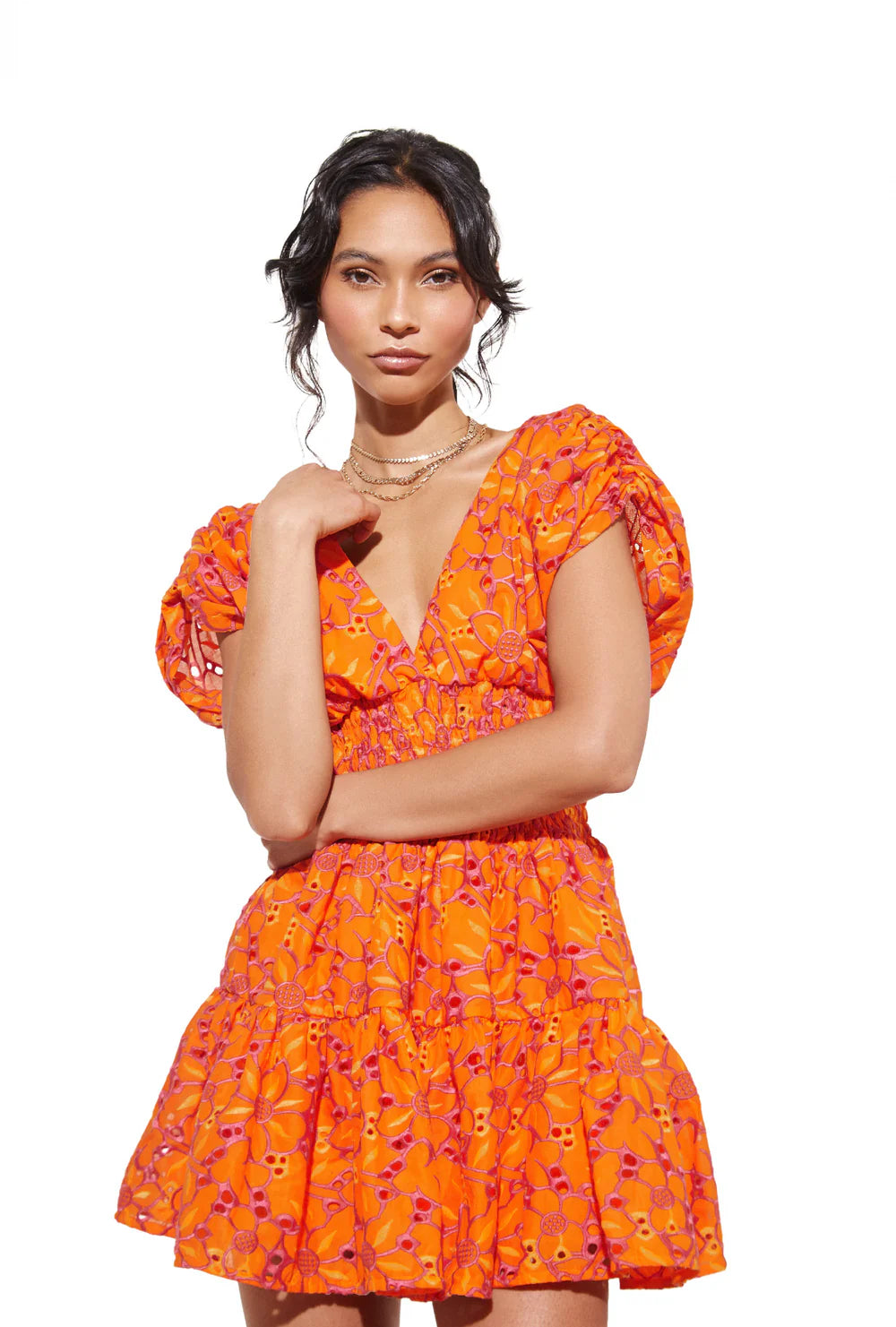 Waimari Frida Mini Dress Orange - Shop Now