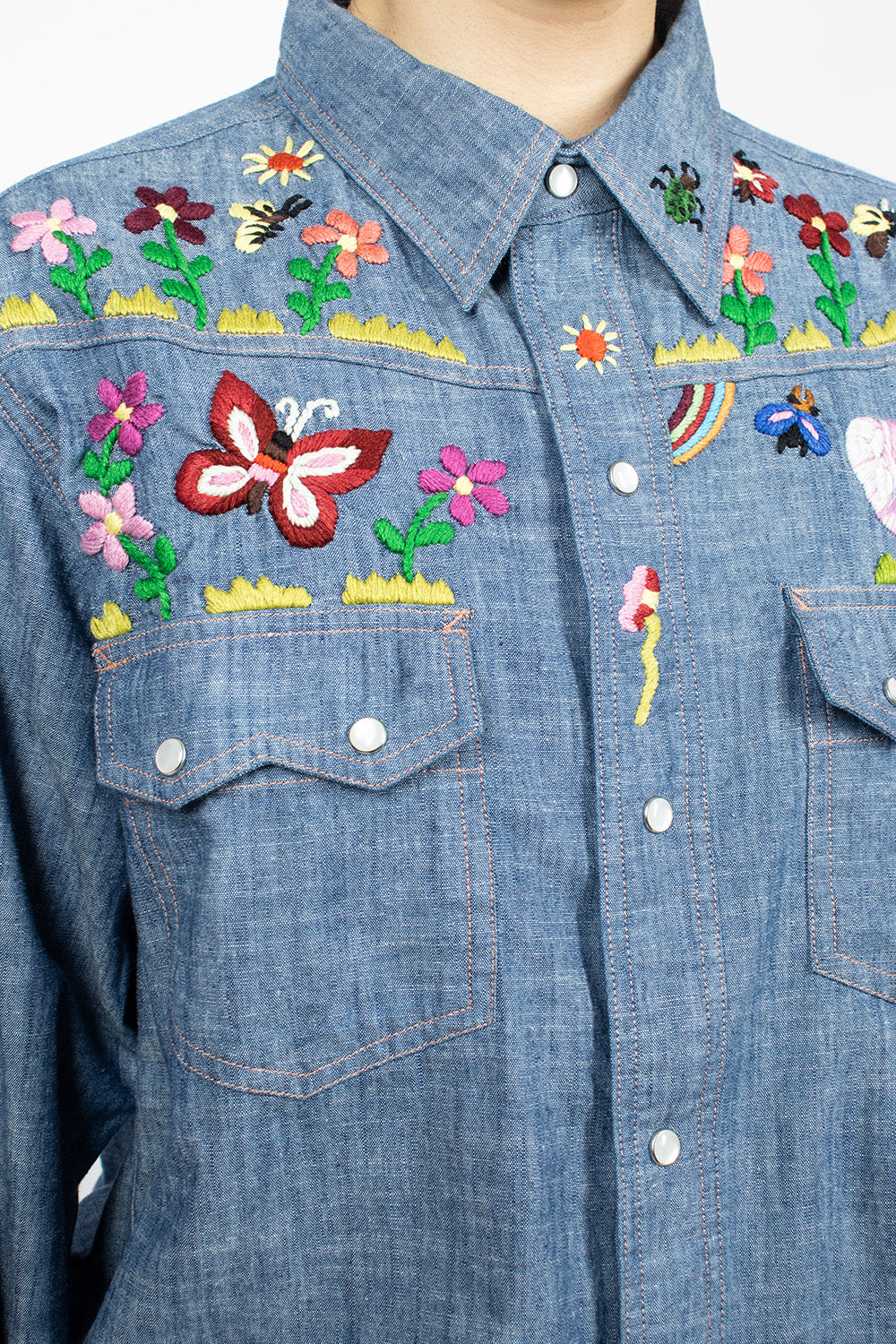 Western Shirt Chambray Embroidery - Buy Now!