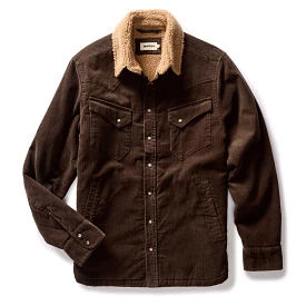 Western shirt jacket soil corduroy.