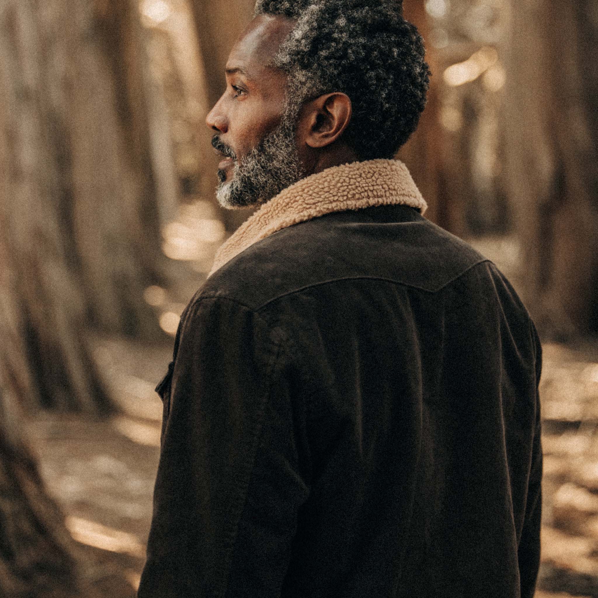 Western shirt jacket soil corduroy.