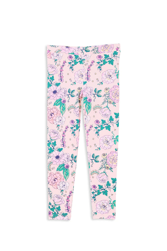 Whimsical Legging with Milky Print