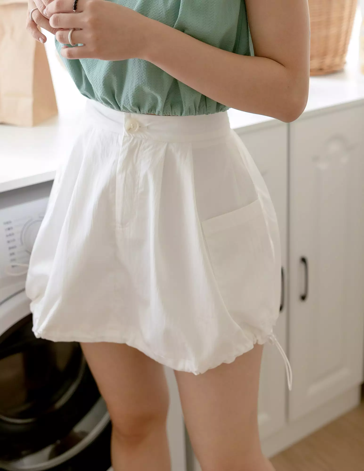 White Brenda Mini Skirt