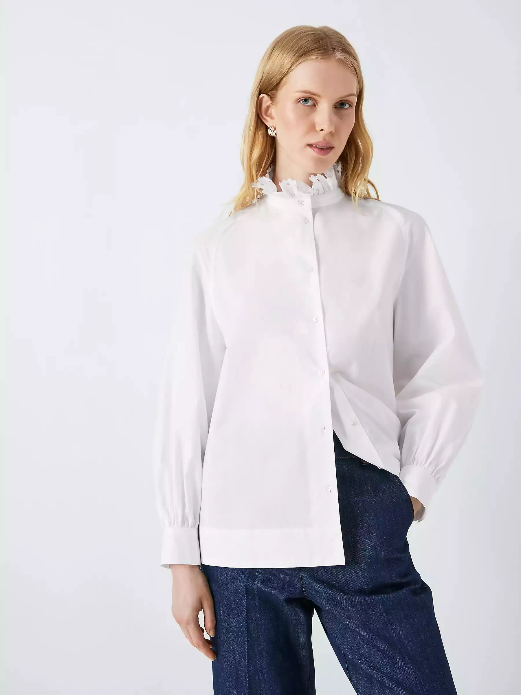 White Cotton Villandry Shirt.