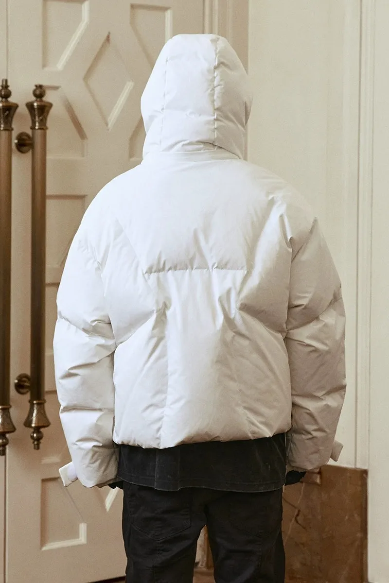 White Duck Down Puffer Outerwear