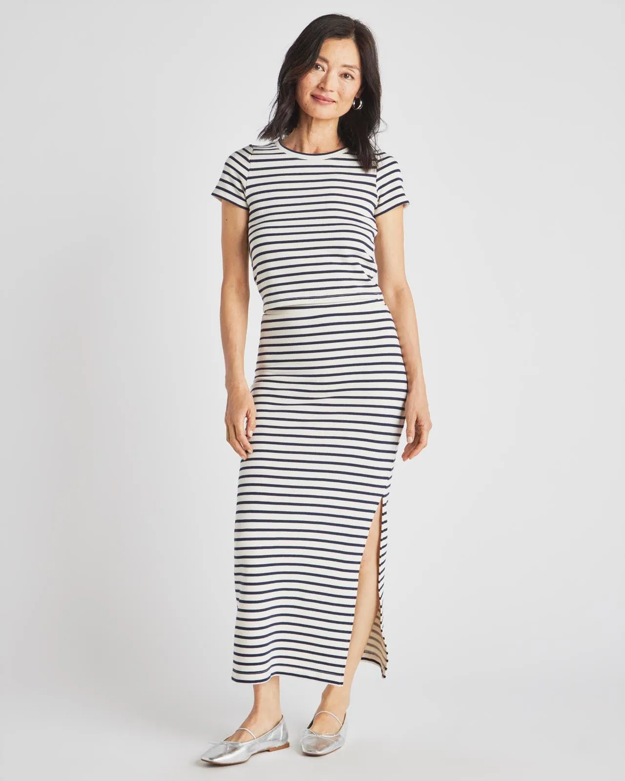 Whitney Stripe Maxi Skirt Online