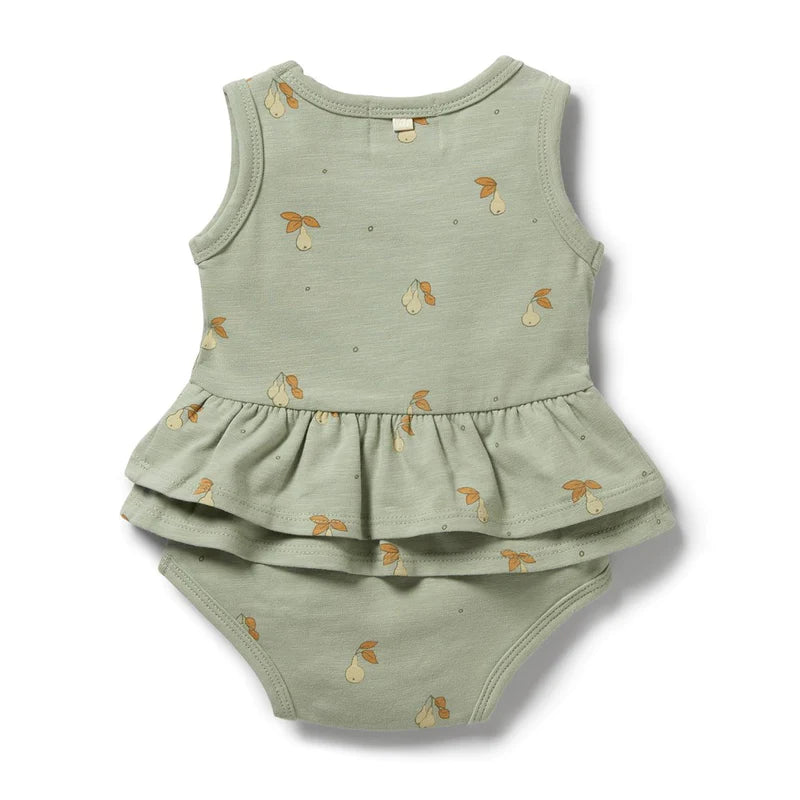 Wilson & Frenchy - Organic Ruffle Bodysuit - Perfect Pears - Shop Now!