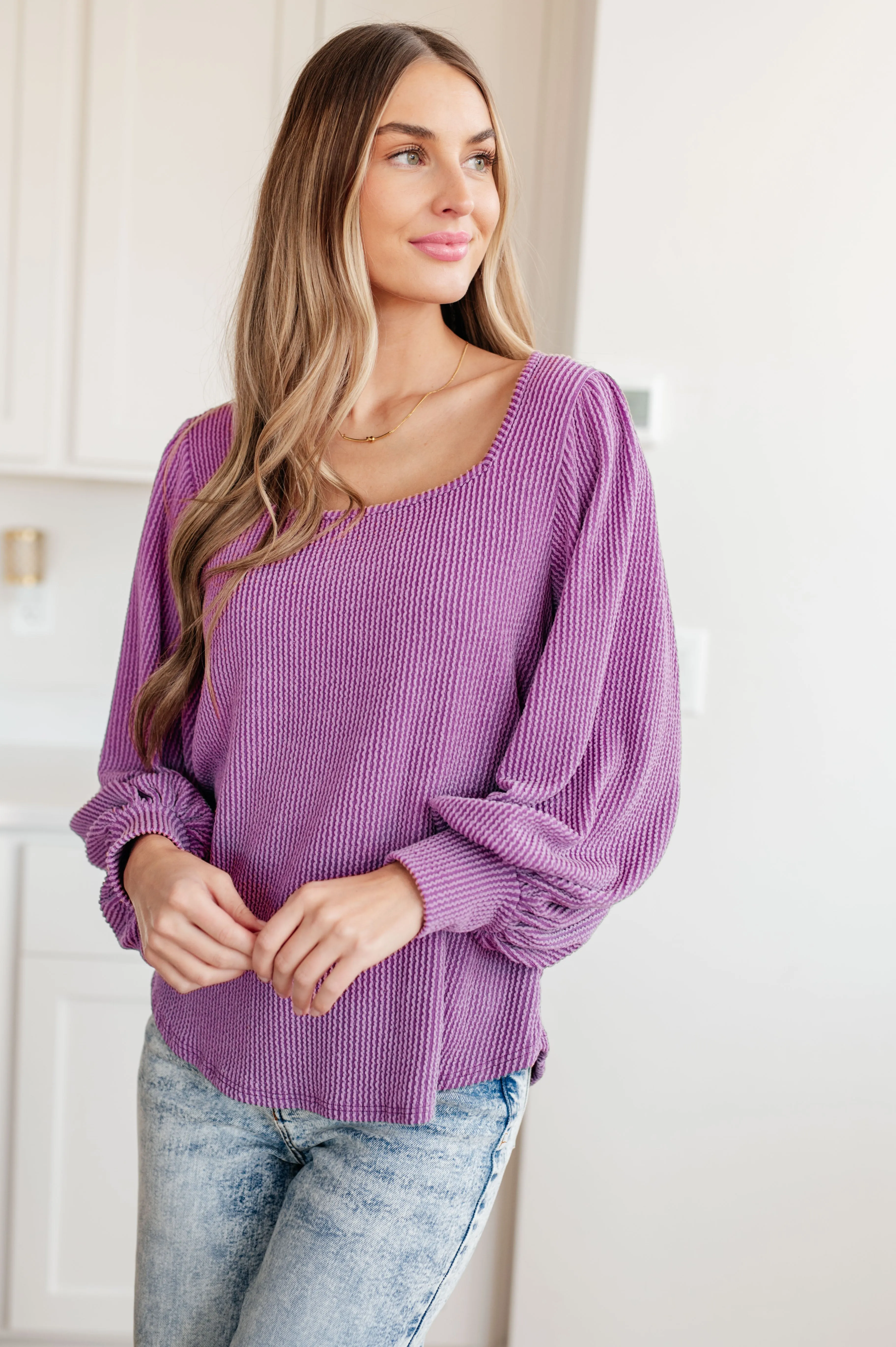 Balloon Sleeve Top for Women - Wishes Clothing