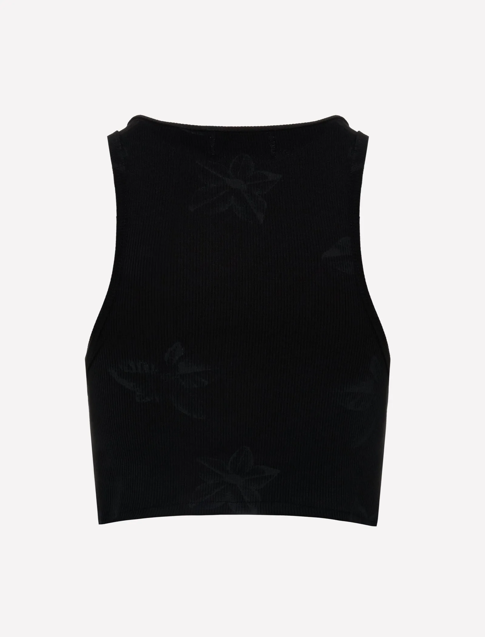 FLORAL RIBBED TANK FOR WOMEN