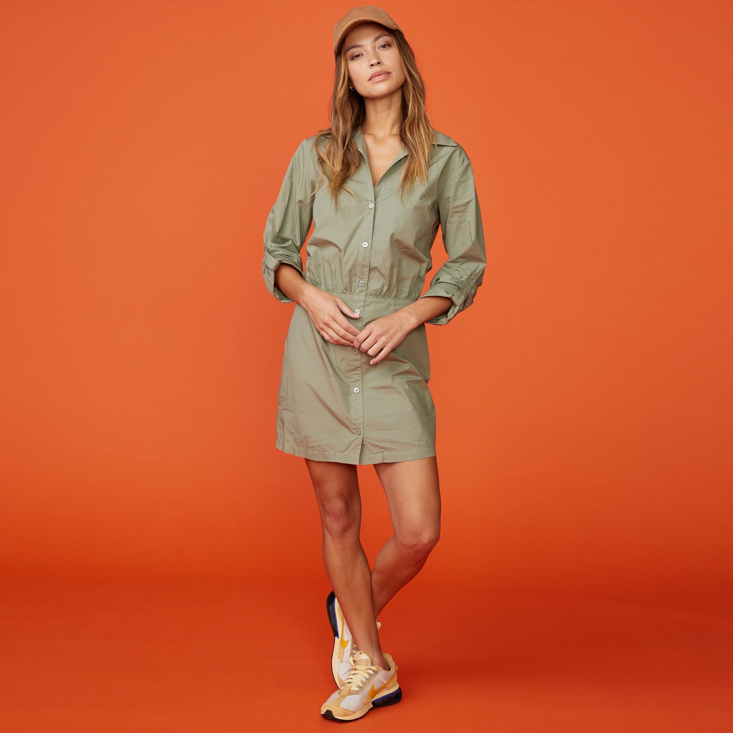 Women's Poplin Shirt Dress