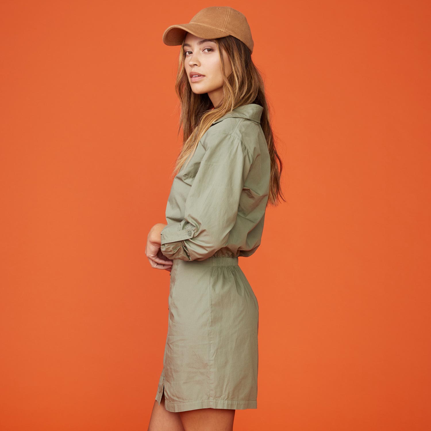 Women's Poplin Shirt Dress