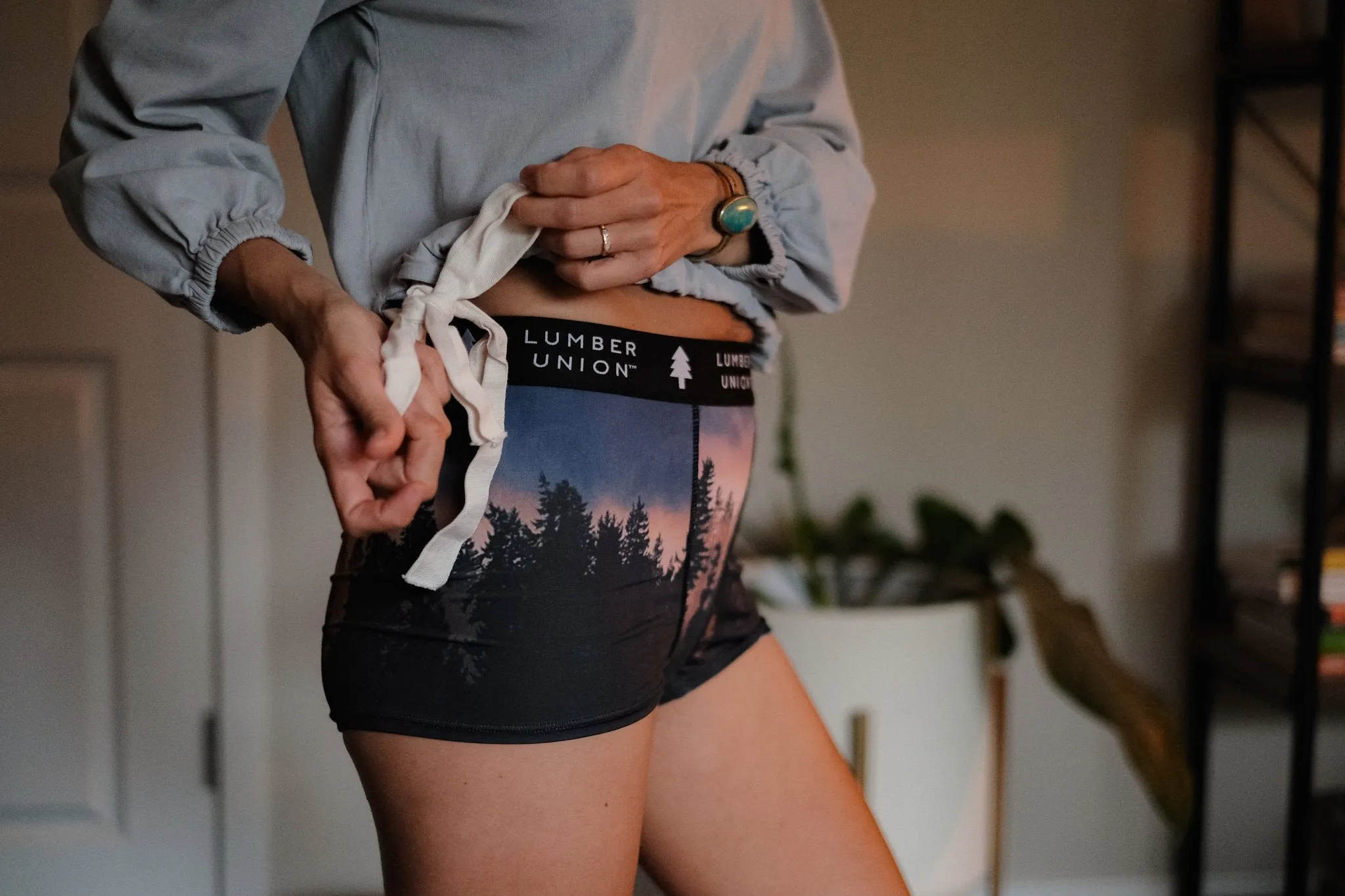 Dusk Tiger Mountain WA High Waisted Boyshorts