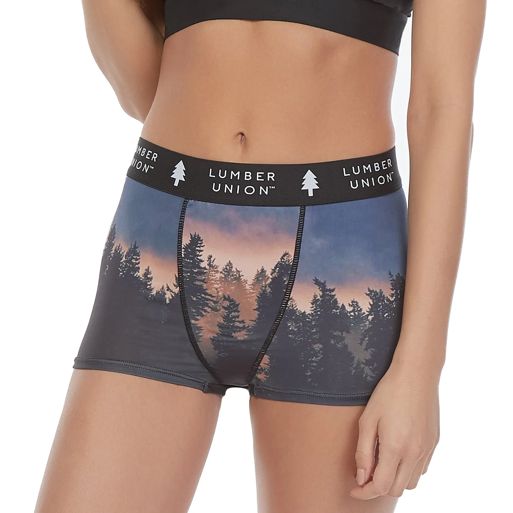 Dusk Tiger Mountain WA High Waisted Boyshorts