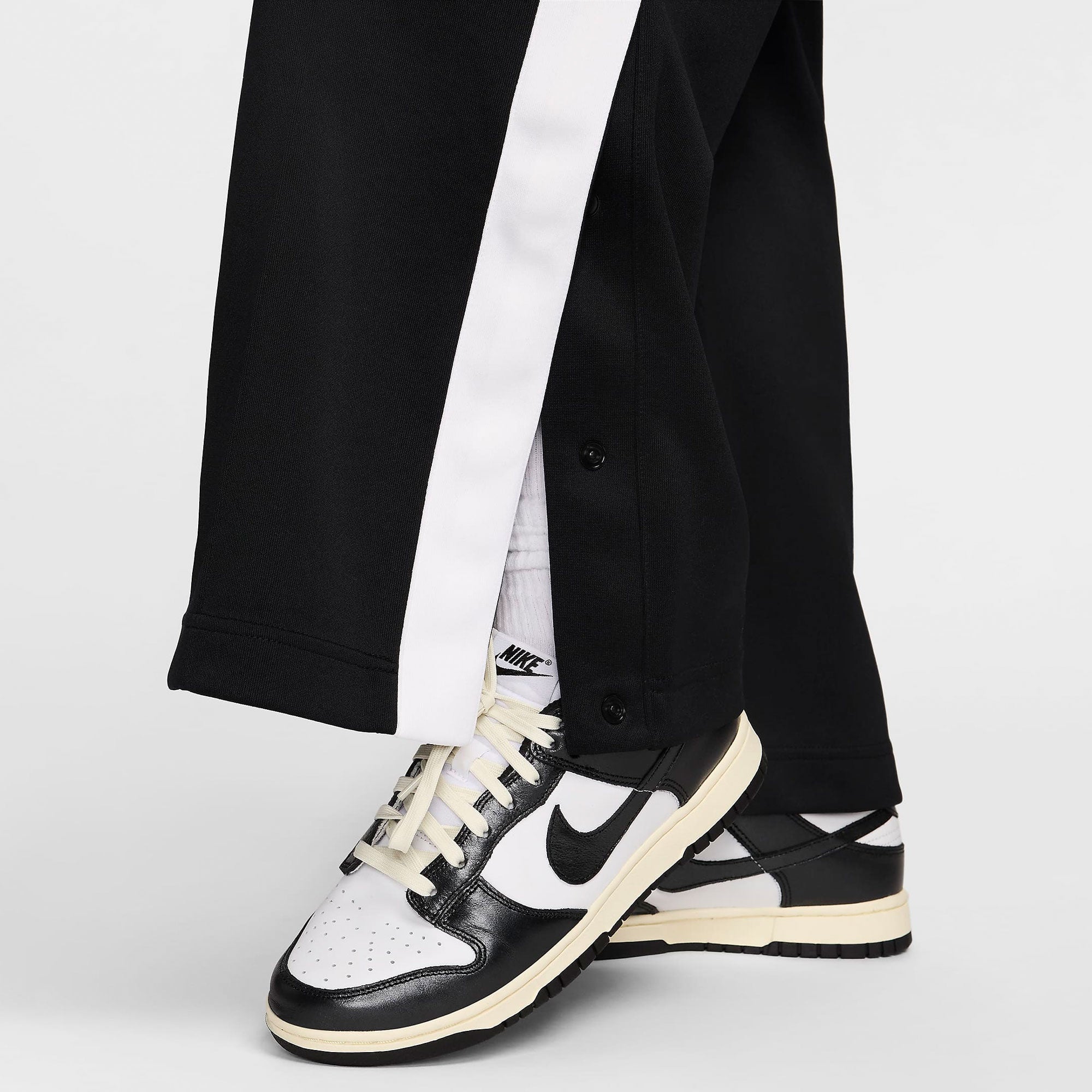 women's sportswear black and white knit pants