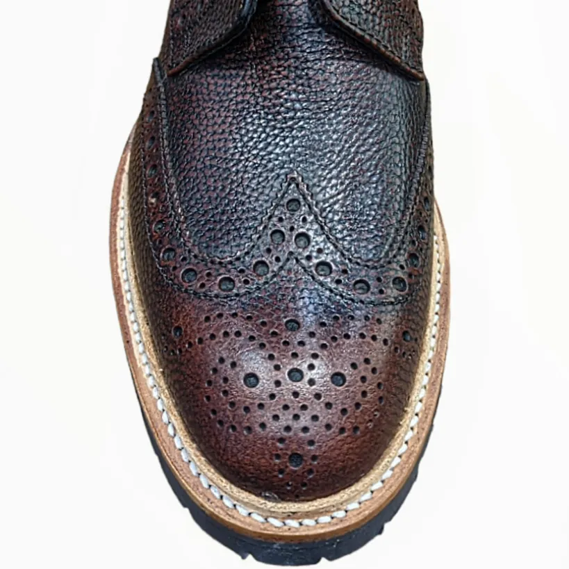 Woodbury Wing Tip Brogue Boot 477537 Made in England by Barker