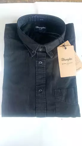 Wrangler black indigo western shirt regular fit