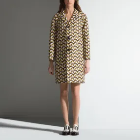 Yellow Triple Button Smart Coat for Women by Bally