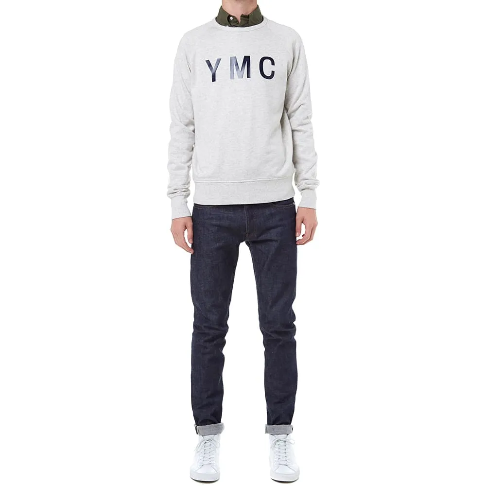 YMC College Sweat Grey Marl - Buy Online | Urban Fashion Clothing