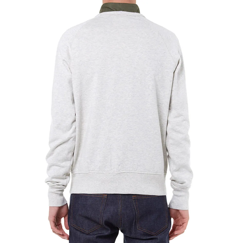 YMC College Sweat Grey Marl - Buy Online | Urban Fashion Clothing