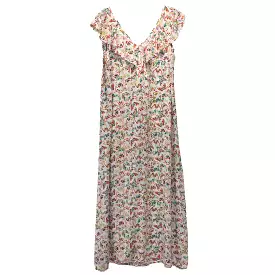 Zadig & Voltaire Cream Butterfly Silk Reen Maxi Dress - $578